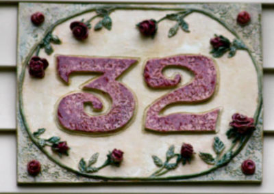 House Number Tile