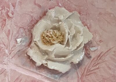 Pink backsplash - detail of flower
